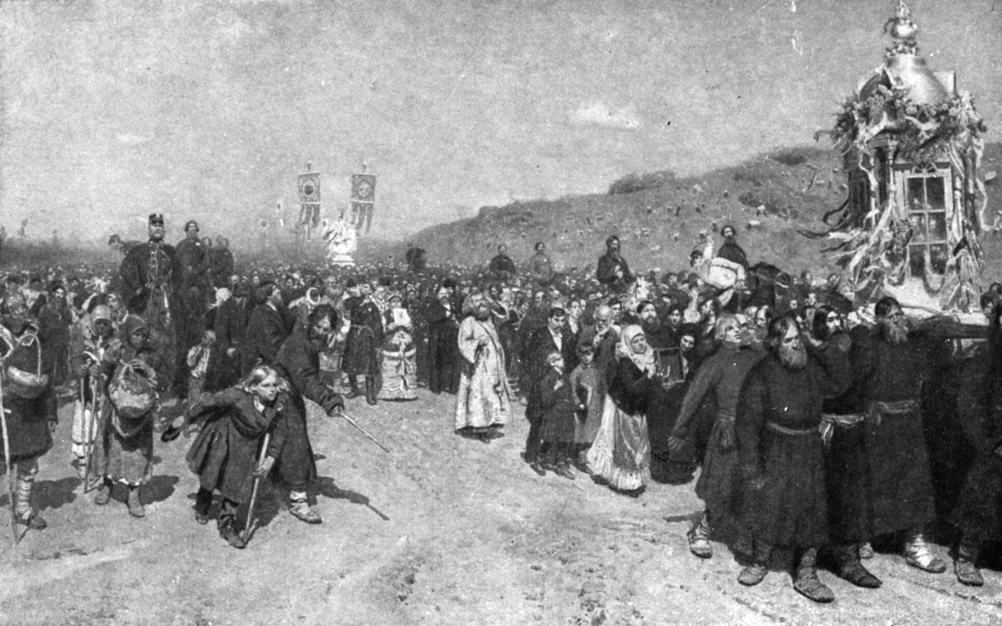 Крестный ход в Курской губернии». Масло (1883)