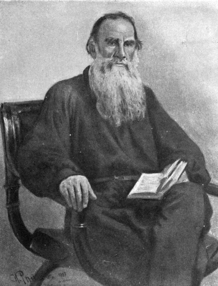 Портрет Л. Н. Толстого. Масло (1887)