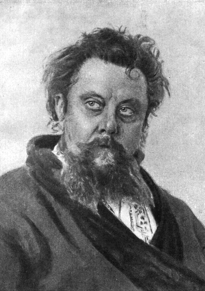 Портрет композитора М. П. Мусоргского. Масло (1881)