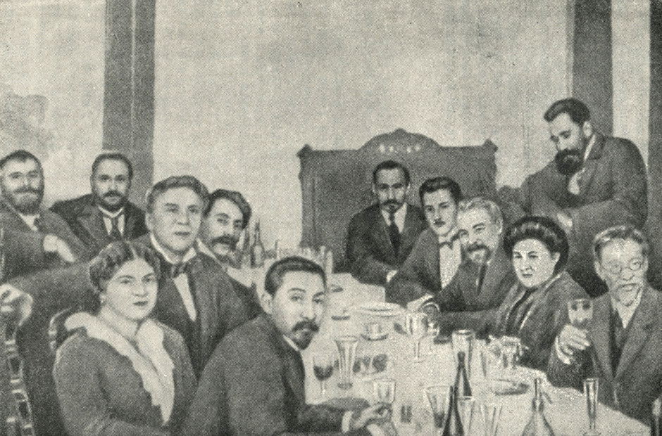 Чествование Репина в Москве 27 октября 1913 г. Фотография