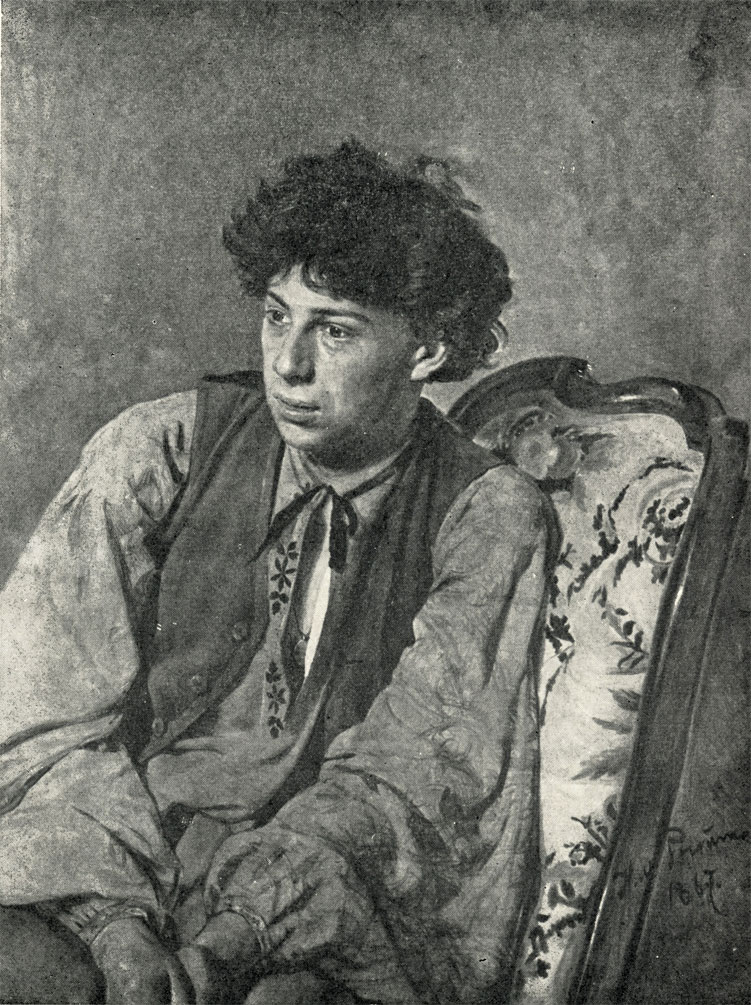 Портрет музыканта В. Е. Репина (брата художника). 1867 г.