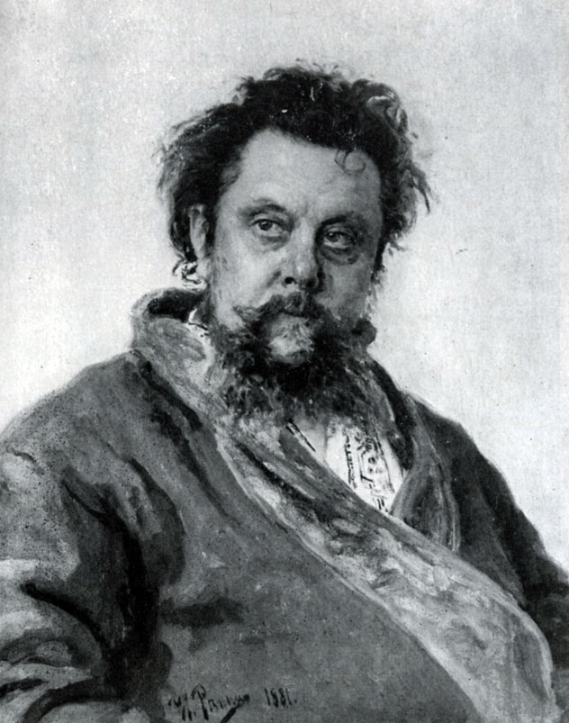 64. Портрет М. П. Мусоргского. 1881. ГТГ