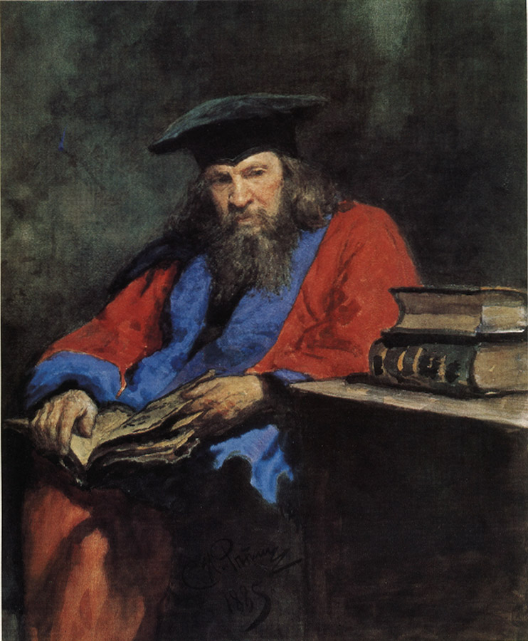 Портрет Д.И.Менделеева в мантии профессора Эдинбургского университета