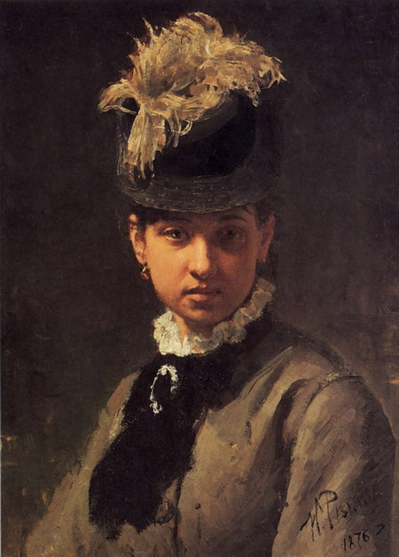 Портрет В.А. Репиной, жены художника